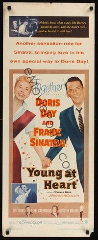 4h350 YOUNG AT HEART insert '54 Doris Day & Frank Sinatra hold hands!