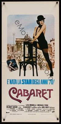 4h456 CABARET Italian locandina '72 Liza Minnelli sings & dances in Nazi Germany, by Bob Fosse!