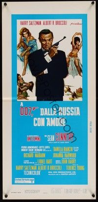 4h497 FROM RUSSIA WITH LOVE Italian locandina R70s Sean Connery is Ian Fleming's James Bond 007!