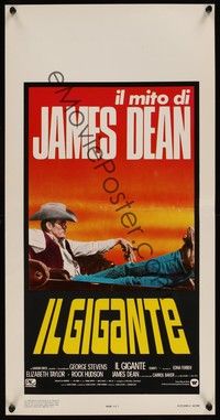 4h501 GIANT Italian locandina R83 James Dean, directed by George Stevens!