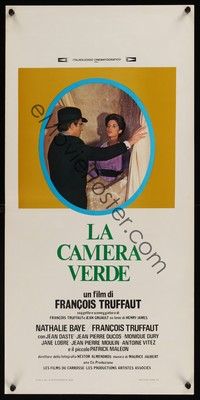 4h506 GREEN ROOM Italian locandina '79 Francois Truffaut's La Cambre Verte, c/u with Nathalie Baye!