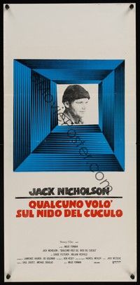 4h556 ONE FLEW OVER THE CUCKOO'S NEST Italian locandina R70s Jack Nicholson, Forman classic!