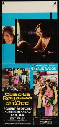 4h603 THIS PROPERTY IS CONDEMNED Italian locandina '66 sexy Natalie Wood & Robert Redford!