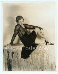 4j048 CONTRE ENQUETE deluxe 11x14.25 still '30 sexy French Jeanne Helbling by Elmer Fryer