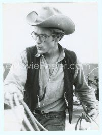 4j075 GIANT deluxe candid 11x14 still '56 best close up of James Dean with glasses by Sanford Roth!