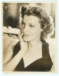 4j102 JEANETTE MACDONALD deluxe 10.25x13 still '30s head & shoulders portrait with hand on face!