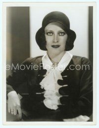 4j104 JOAN CRAWFORD deluxe embossed 11x14 still '20s wonderful flapper girl image by Hurrell!