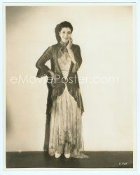 4j115 KAY FRANCIS deluxe 11x14 still '30 full-length in silk lace dress with wrap by Elmer Fryer!