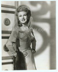 4j157 ONCE UPON A HONEYMOON deluxe 10.25x12.75 still '42 smiling portrait of Ginger Rogers!