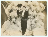 4j183 SINGIN' IN THE RAIN deluxe 10x13 still '52 Gene Kelly in tux surrounded by 8 sexy showgirls!