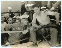 4j191 TELL IT TO THE MARINES deluxe 10x13 still R40s Lon Chaney gives advice to boxer Wm. Haines!