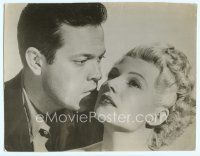 4j117 LADY FROM SHANGHAI deluxe 10.25x13 still '47 great close up of Rita Hayworth & Orson Welles!