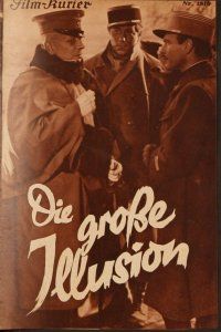 4j454 GRAND ILLUSION Austrian program '37 Jean Renoir anti-war classic, Erich von Stroheim, Gabin