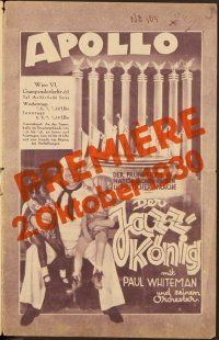 4j466 KING OF JAZZ Austrian program '30 different images of Paul Whiteman + sexy dancing girls!