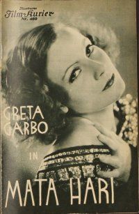 4j485 MATA HARI Austrian program '32 Greta Garbo, Ramon Novarro, Lionel Barrymore, different!