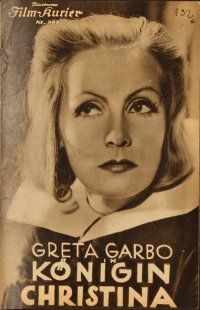 4j504 QUEEN CHRISTINA Austrian program '34 completely different images of glamorous Greta Garbo!