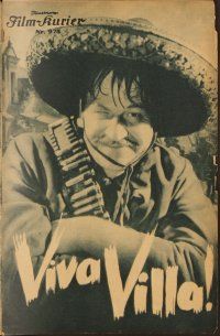 4j529 VIVA VILLA Austrian program '34 different images of Wallace Beery as Pancho + sexy Fay Wray!