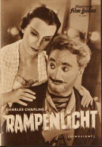 4j314 LIMELIGHT German program '54 many different images of Charlie Chaplin & Claire Bloom!