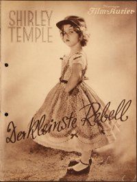 4j316 LITTLEST REBEL German program '36 different images of Shirley Temple & soldier Jack Holt!