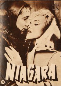 4j330 NIAGARA German program '53 different images of sexy Marilyn Monroe & Joseph Cotten!