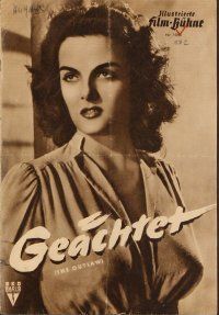 4j337 OUTLAW German program '51 different images of sexy Jane Russell, Jack Buetel, Howard Hughes
