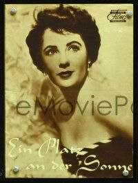 4j341 PLACE IN THE SUN German program '51 Montgomery Clift, Elizabeth Taylor, different images!
