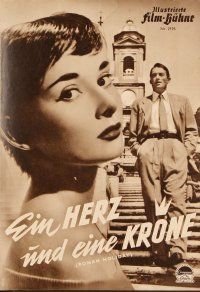 4j361 ROMAN HOLIDAY Illustrierte Film-Buhne German program '53 Audrey Hepburn & Peck, different!