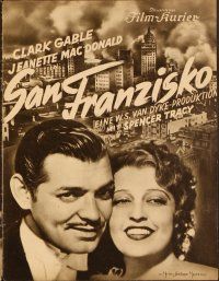 4j369 SAN FRANCISCO German program '36 different images of Clark Gable & sexy Jeanette MacDonald!