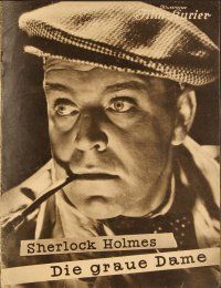 4j376 SHERLOCK HOLMES German program '37 many images of Hermann Speelmans as the detective!