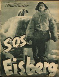 4j364 S.O.S. EISBERG German program '33 directed by Arnold Fanck, starring Leni Riefenstahl!