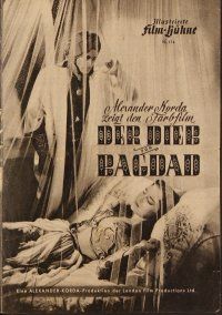 4j387 THIEF OF BAGDAD German program '49 Conrad Veidt, June Duprez, Rex Ingram, Sabu, different!