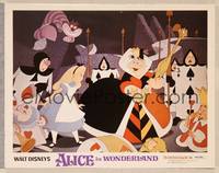 4k032 ALICE IN WONDERLAND LC R74 Disney classic, Queen of Hearts playing croquet!