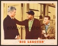 4k071 BIG LEAGUER LC #7 '53 Edward G. Robinson tells washout Richard Jaeckel to try again!