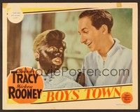 4k088 BOYS TOWN LC '38 close up of Mickey Rooney with a mud mask!