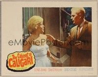 4k102 CABINET OF CALIGARI LC #2 '62 written by Robert Bloch, pretty Glynis Johns recoils in fear!