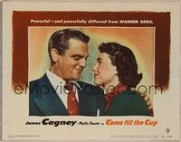4k119 COME FILL THE CUP LC #6 '51 alcoholic James Cagney smiling at pretty Phyllis Thaxter!