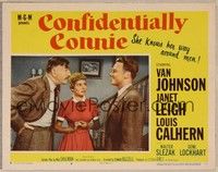 4k124 CONFIDENTIALLY CONNIE LC #6 '53 Janet Leigh between Van Johnson & Louis Calhern!