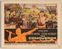 4k126 CONQUEROR LC #2 '56 John Wayne as Genghis Khan is tied to a yoke and whipped!