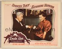 4k151 DESK SET LC #6 '57 close up of Spencer Tracy & Katharine Hepburn sitting on floor!