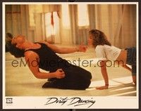 4k159 DIRTY DANCING LC #5 '87 close up of Jennifer Grey kneeling in front of Patrick Swayze!