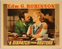 4k160 DISPATCH FROM REUTERS LC '40 romantic close up of Edward G. Robinson & Edna Best!