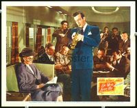 4k161 DO YOU LOVE ME LC '46 Harry James serenades Maureen O'Hara with his trumpet!