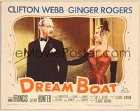 4k177 DREAM BOAT LC #3 '52 Ginger Rogers was professor Clifton Webb's co-star in silent movies!
