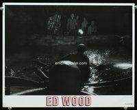 4k184 ED WOOD LC '94 classic scene of Johnny Depp filming Martin Landau as Lugosi with octopus!