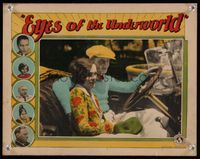 4k192 EYES OF THE UNDERWORLD LC '29 great close up of Bill Cody & pretty Sally Blane in car!