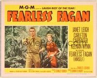 4k205 FEARLESS FAGAN LC #7 '52 close up of pretty Janet Leigh & Carleton Carpenter pointing gun!