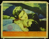 4k215 FOR WHOM THE BELL TOLLS LC #6 '43 romantic c/u artwork of Gary Cooper & Ingrid Bergman!
