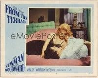 4k231 FROM THE TERRACE LC #6 '60 Paul Newman & sexy half-dressed Joanne Woodward on bed!