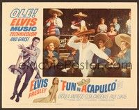 4k232 FUN IN ACAPULCO LC #3 '63 Elvis Presley in fabulous Mexico wearing sombrero!