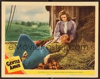 4k238 GENTLE ANNIE LC #5 '45 James Craig laying in hayloft with pretty Donna Reed!